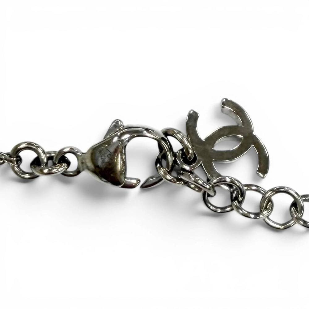 CHANEL Black Logo Necklace - Picture 6 of 7